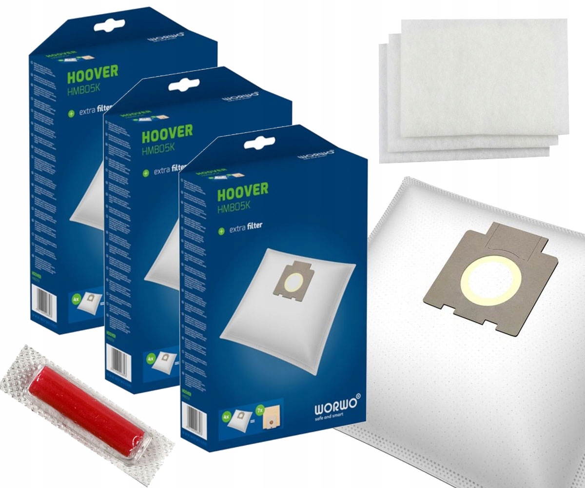 

12x worki do Hoover Telios Extra Sencor Trisa Domo