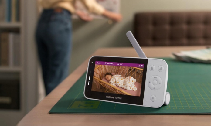 PHILIPS Avent Niania Elektroniczna HD Kamera WiFi Nocny Tryb SCD951/26 — miniatura 5