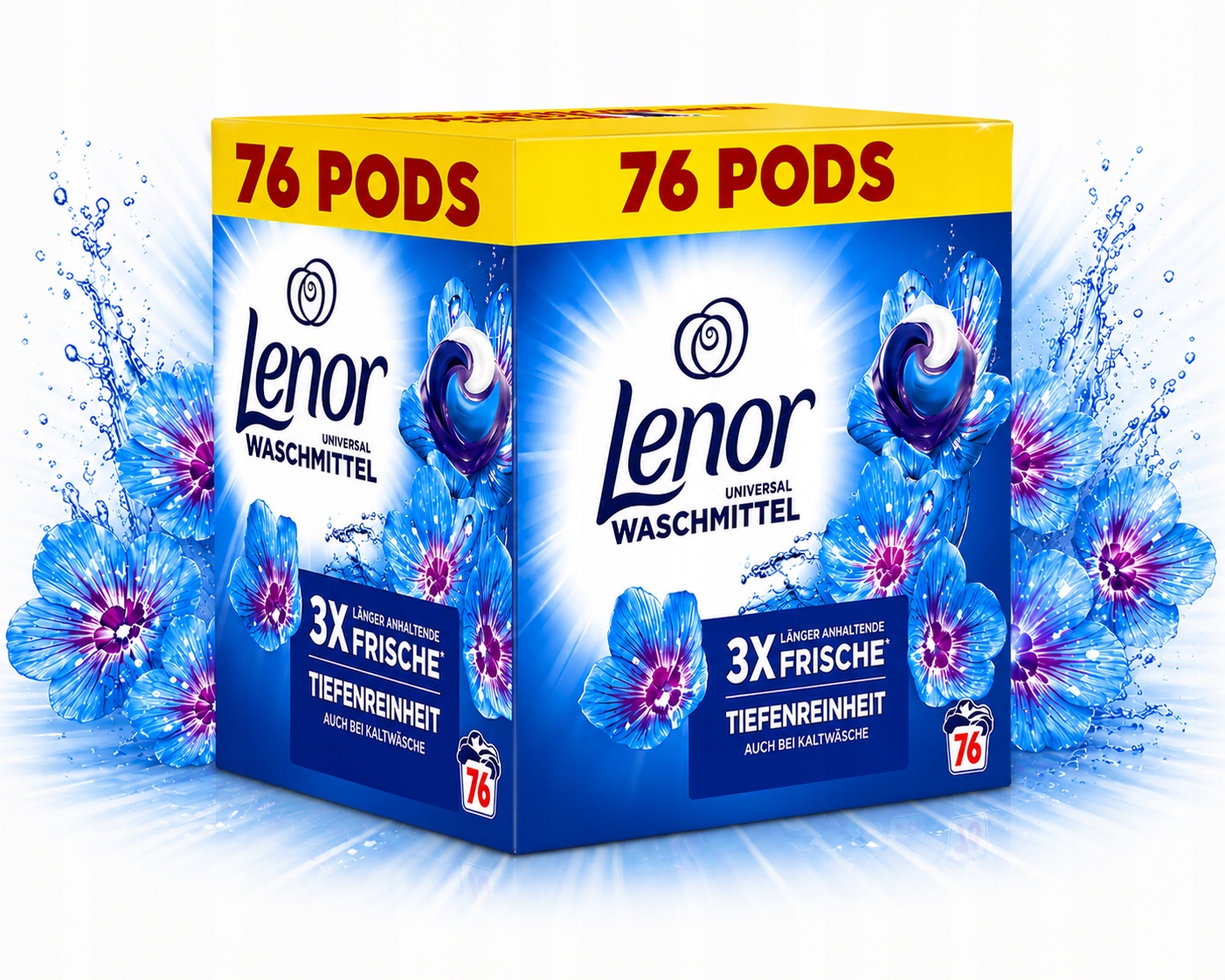 Niemieckie Kapsułki do prania uniwersalne Lenor 5w1 Aprilfrisch 76 szt.