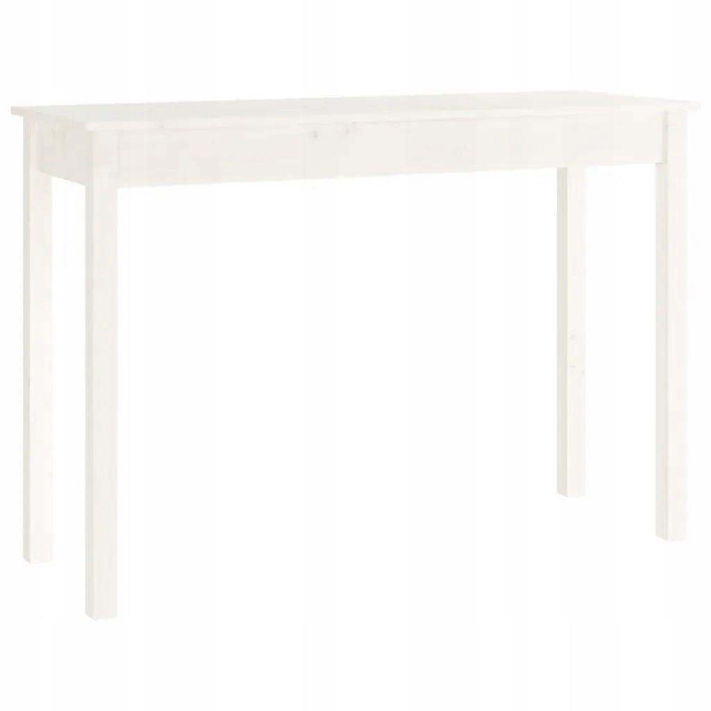 Dřevěný konzolový stolek bílý 110x40x75 cm