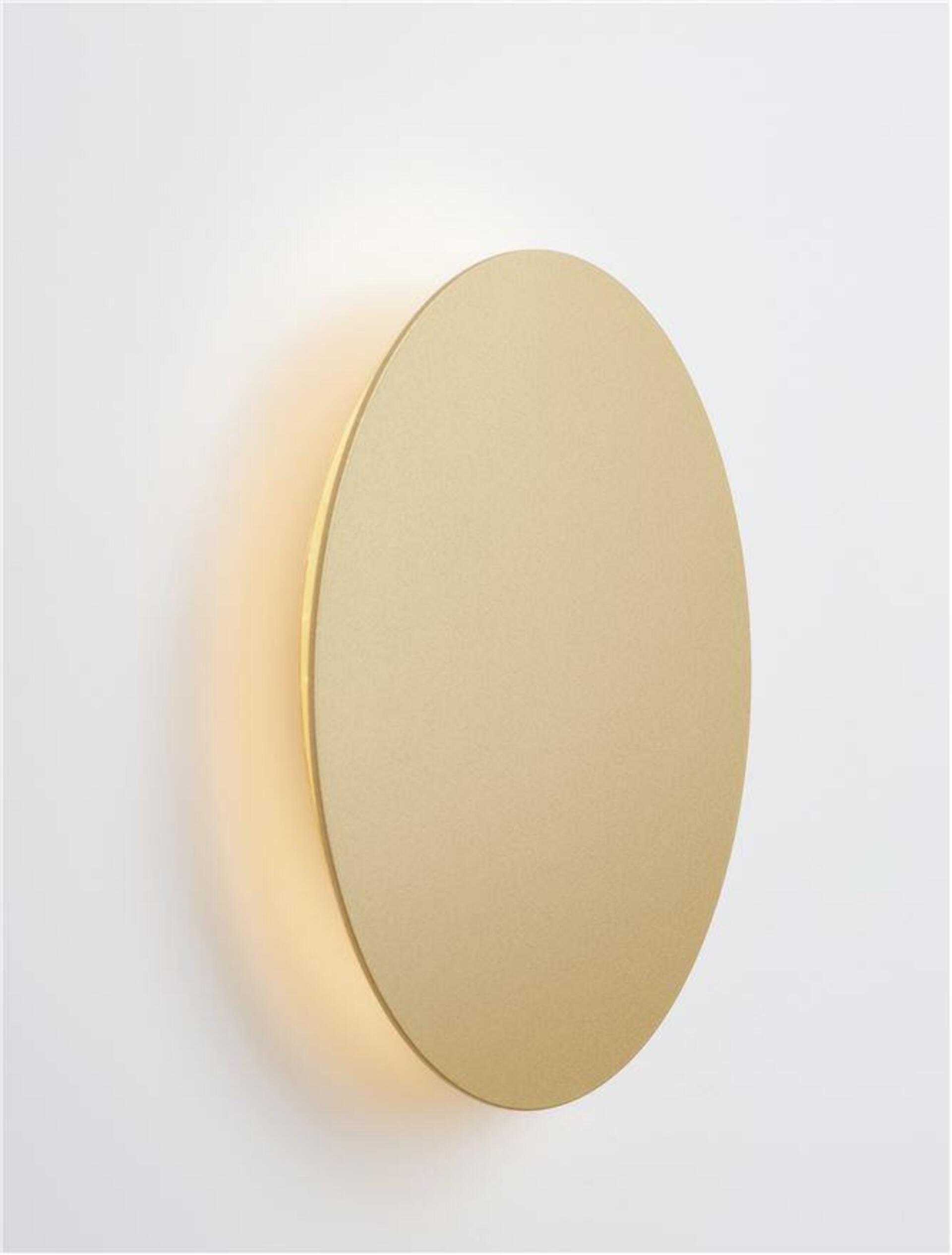 Nova Luce nástěnné svítidlo Cyrcle matný zlatý hliník a akryl Led 12W 230V