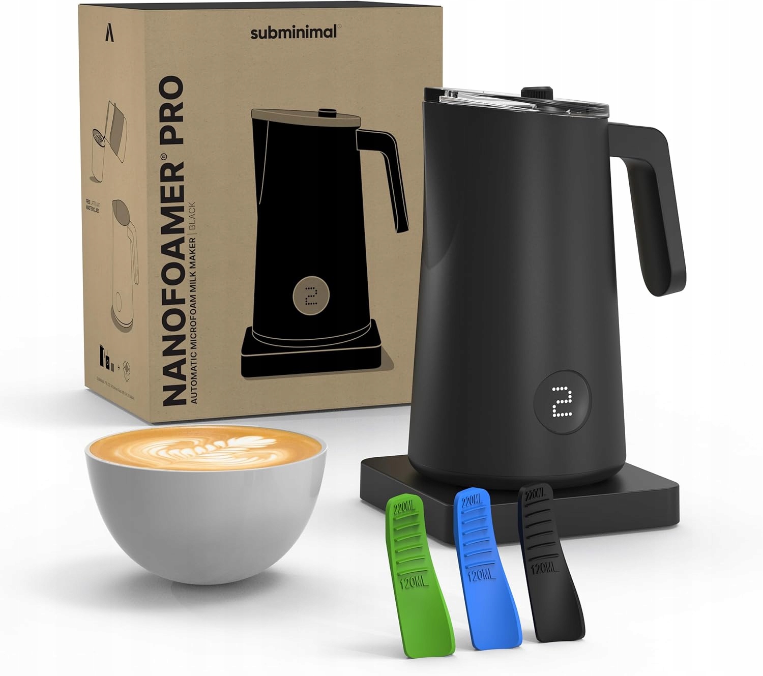 Elektrický bezdotykový napeňovač mlieka pre Latte Art, mliečna pena