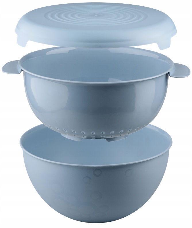 

Zestaw Komplet Miska Durszlak Przykrywka 3L 3w1