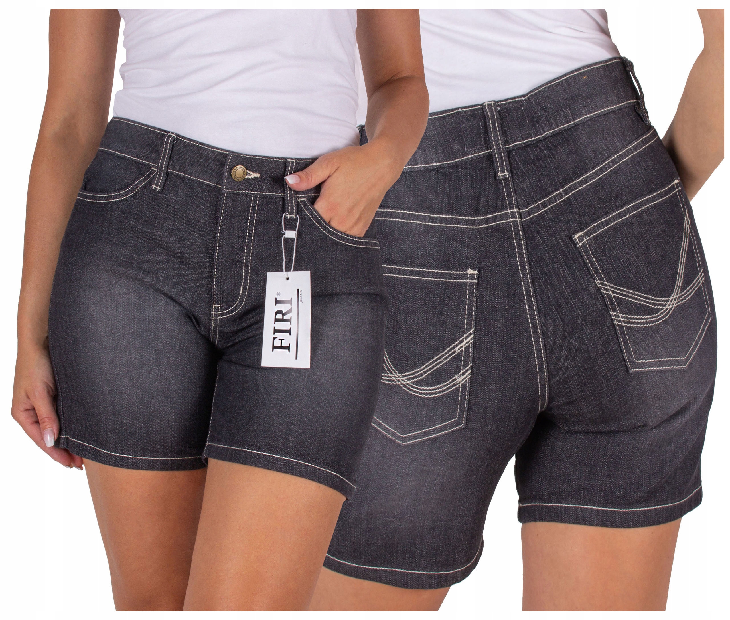 

krótkie Spodenki Damskie jeansowe Wysoki Stan 34