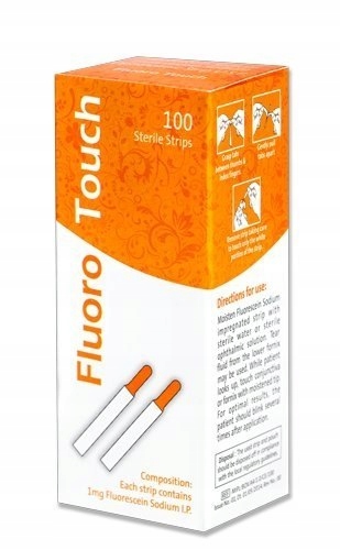 

100szt Paski fluoresceinowe Fluoro Touch