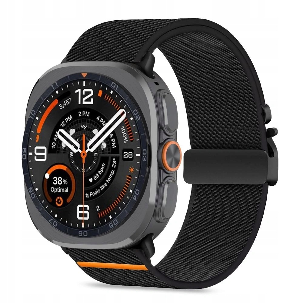 Pasek Tech-Protect Nylon Clasp na Samsung Galaxy Watch Ultra 47 mm czarny