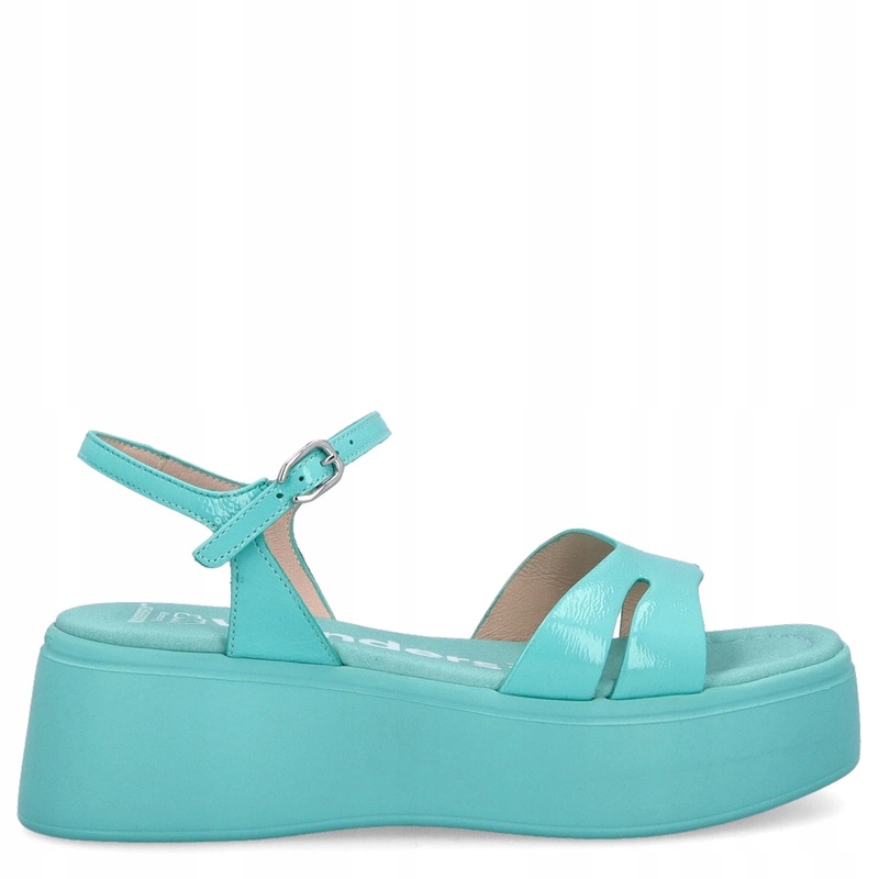 Španělské sandály na platformě Wonders A-3710 Morskie 37