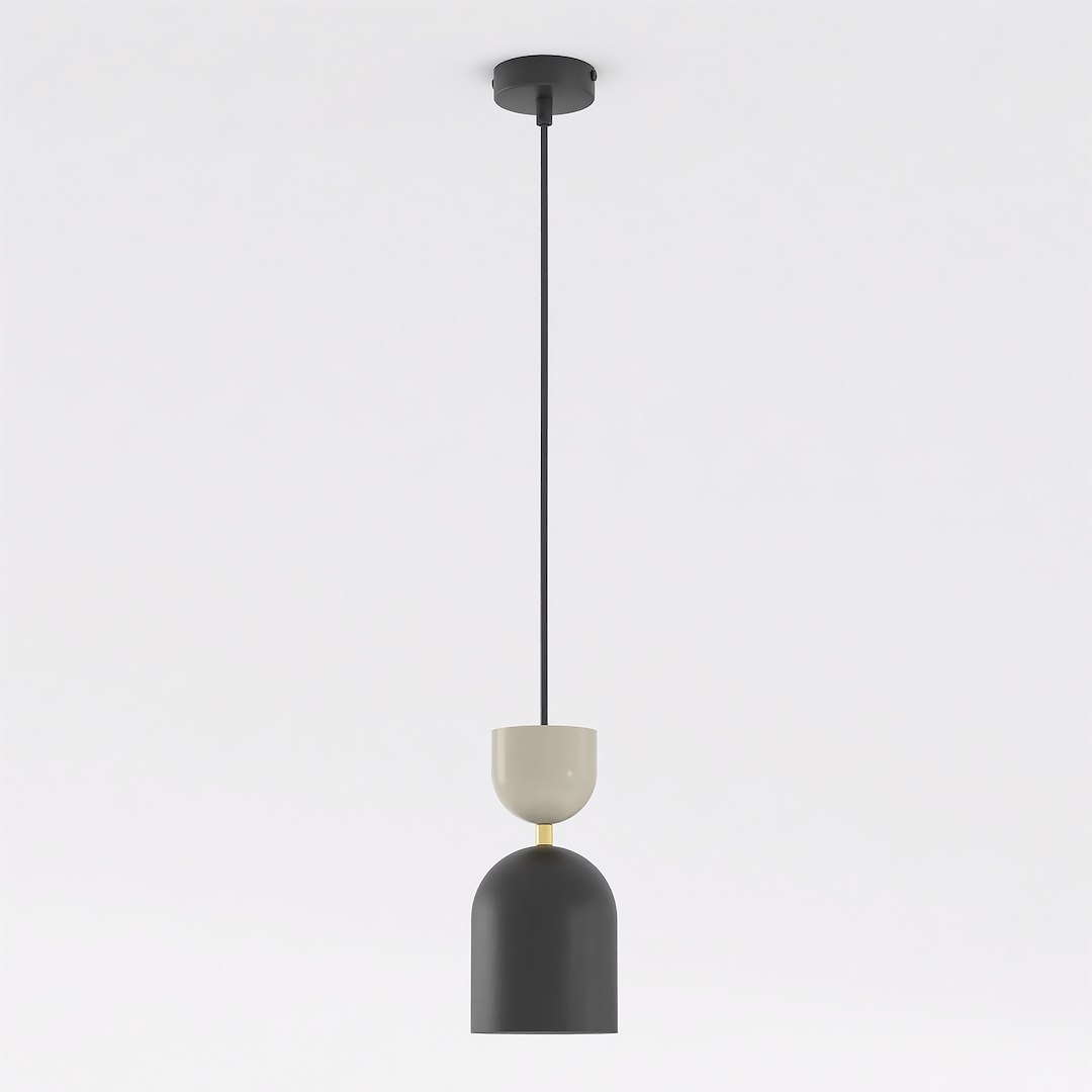 Závěsná lampa Gaudi 1 černá mokka ocel, E14, Led 10 W