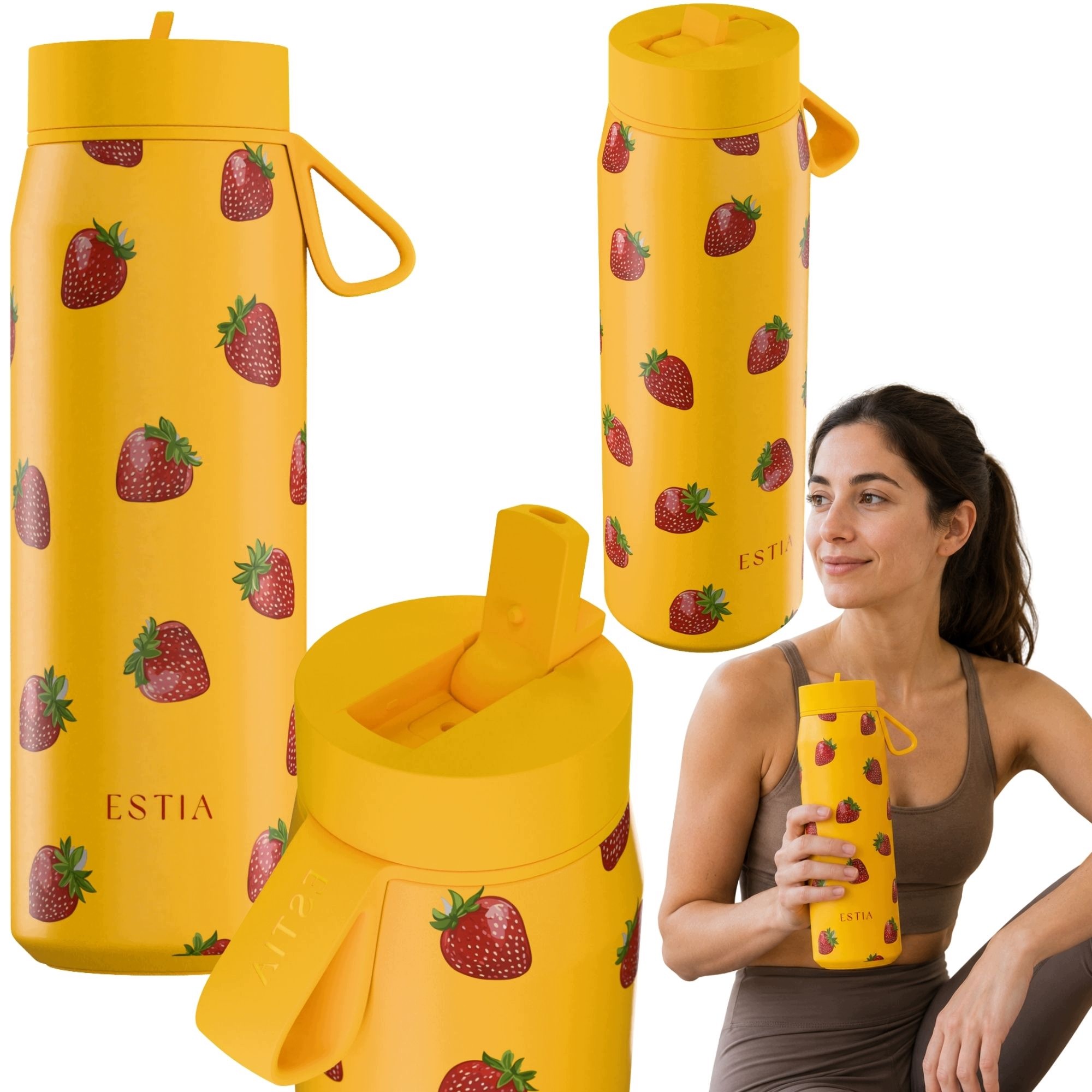 Termohrnek láhev na pití 500 ml Termoska do práce školy S Sebou Káva Čaj