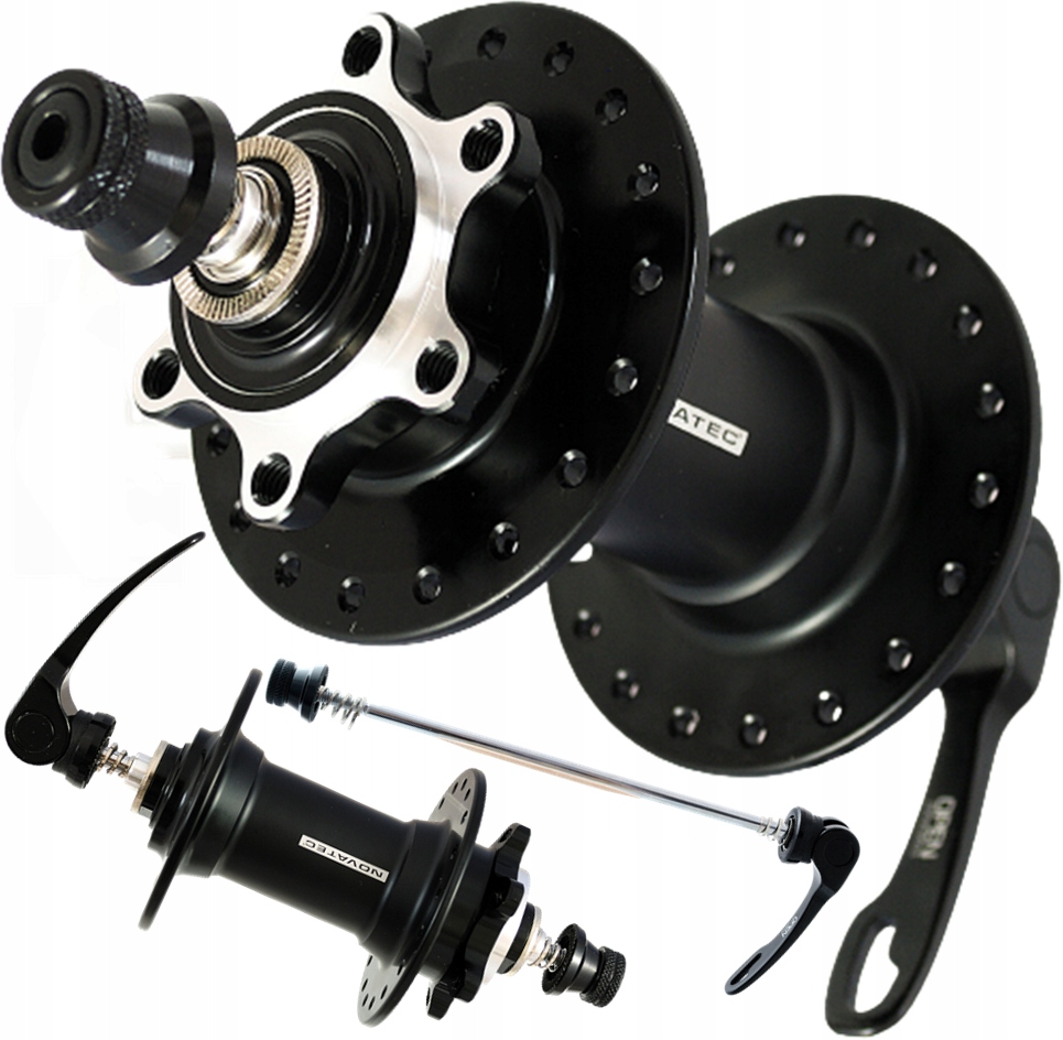 Přední náboj Novatec NT-D041 36H 9 mm x 100 Mat