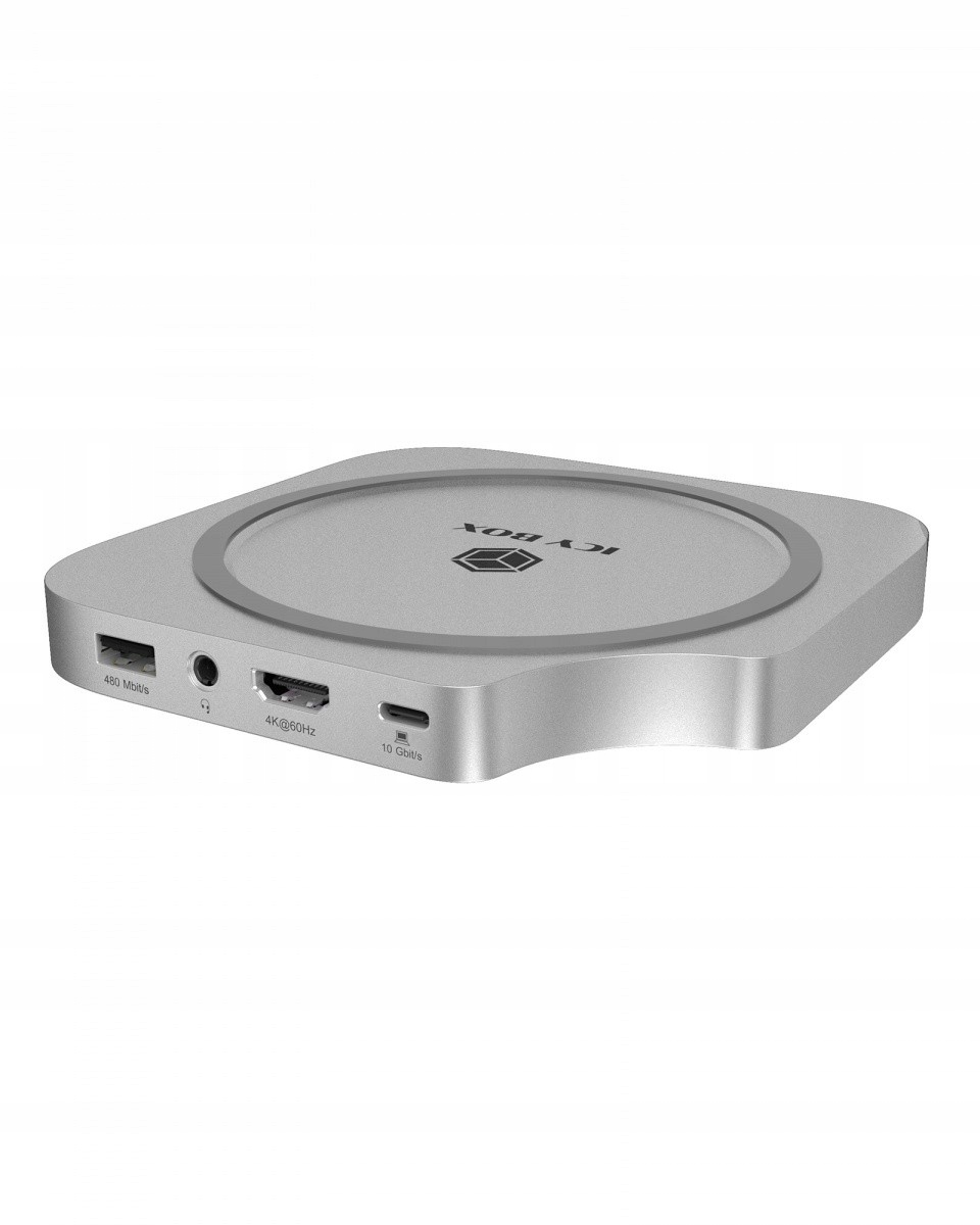 Icybox Stacja dokująca IB-DK100 Mac Mini M4 7 w 1 z M.2 NVMe Slot