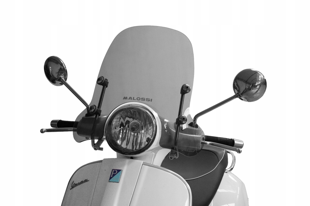Predné sklo Malossi Sport, tónované, stredné, Vespa Gts Hpe