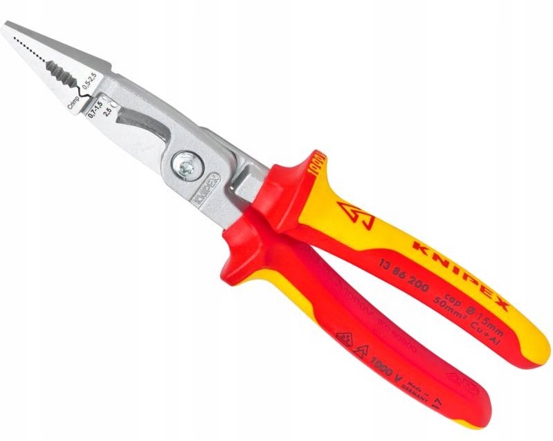 

Knipex 13 86 200 szczypce do elektroinstalacji 6W1