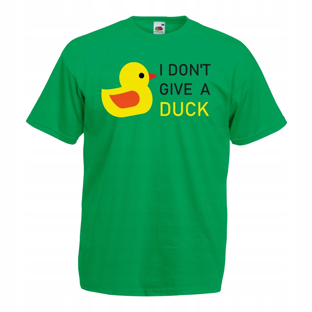 

Koszulka zabawna dont give a duck L zielona
