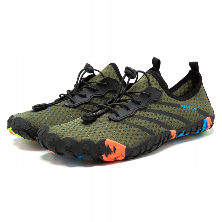 Pánské sportovní boty Barefoot Trail Trekking na běhání, velikost 39, zelené