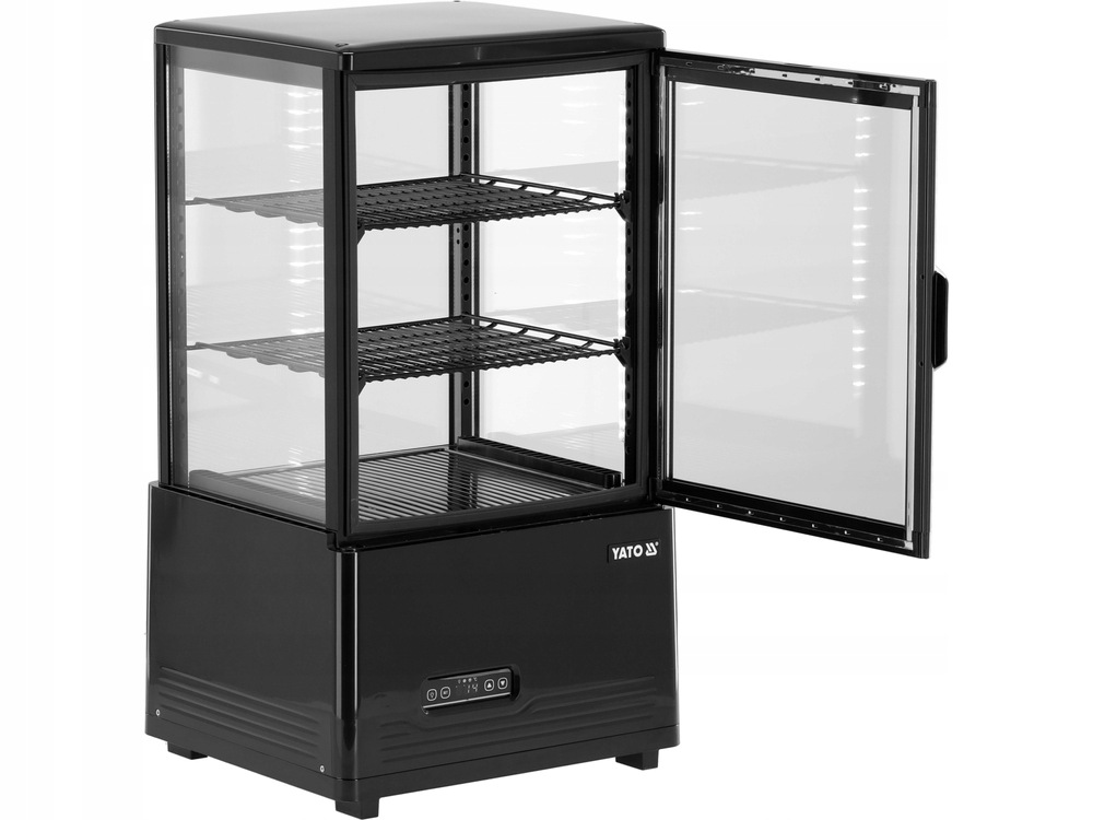 Chladicí Vitrína Yato 59 L na nápoje Černá gastronomická Led
