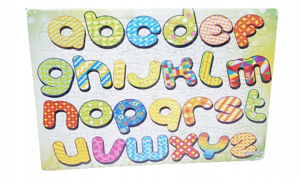 PUZZLE EDUKACYJNE LITERKI