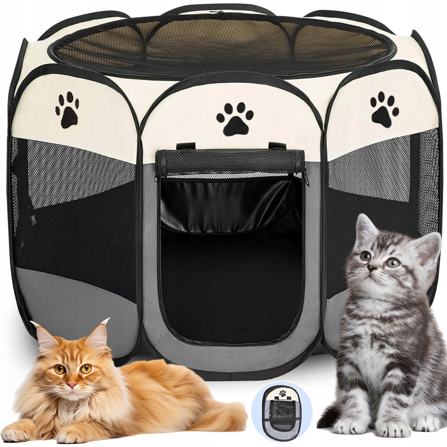 Levně Kotec Pro Zvířata Psa Kočku Králíka Do Domácnosti Skládací, Voděodolná, Přenosná