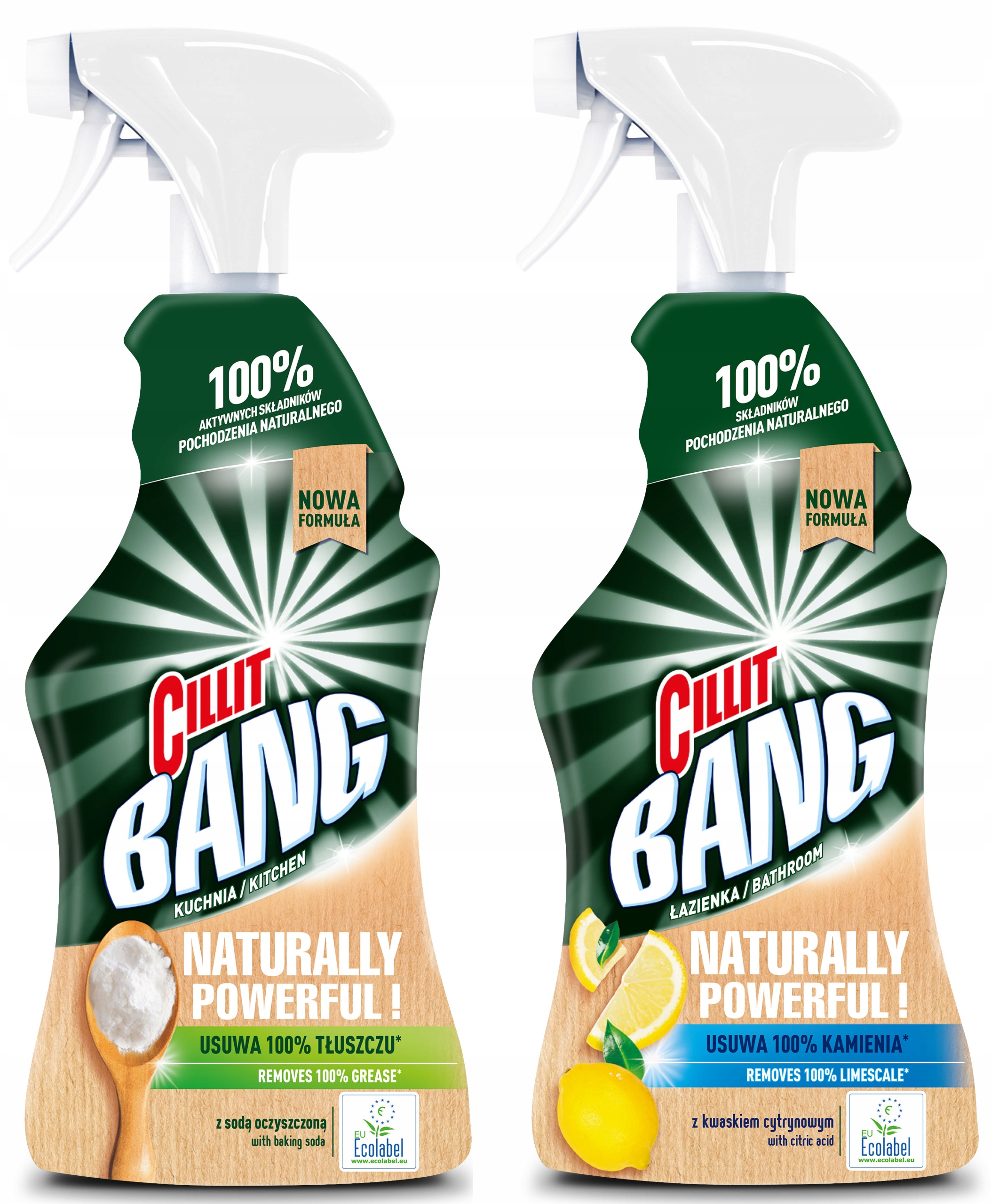 

Cillit Bang Natural Spray Zestaw Kuchnia Łazienka