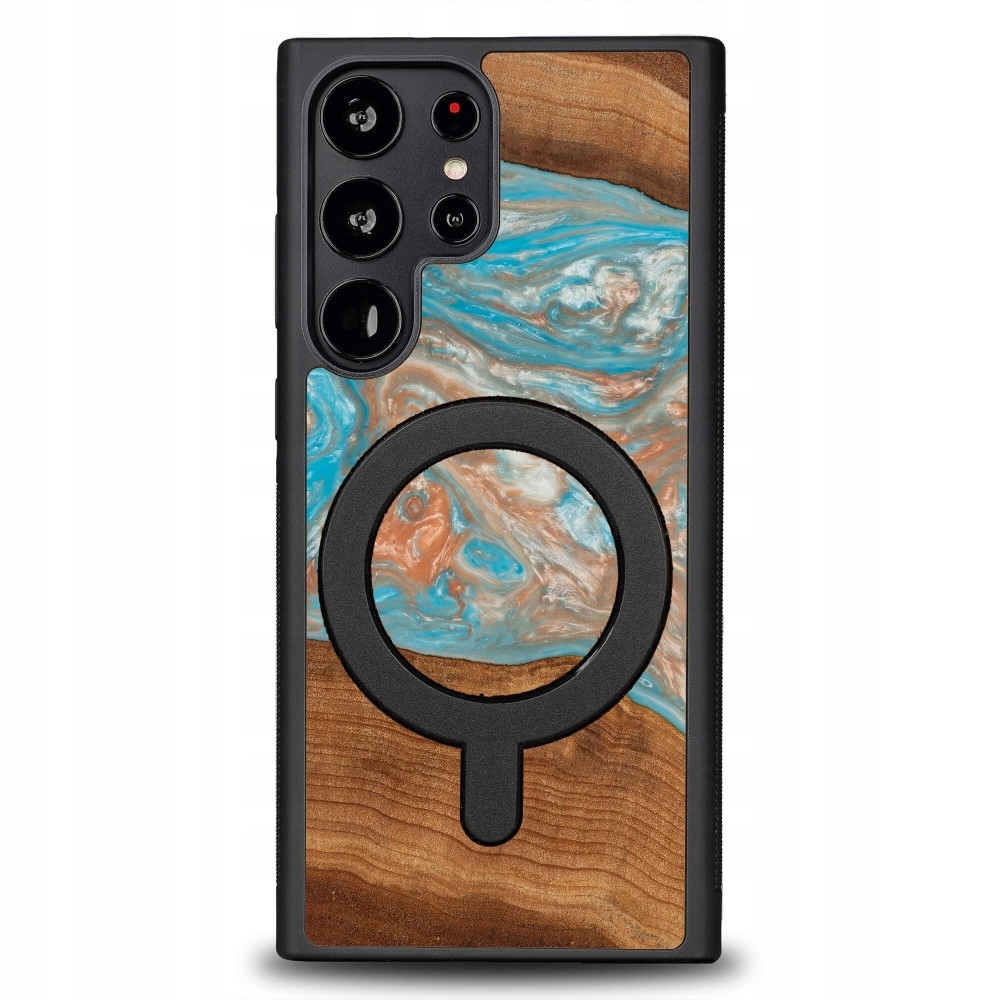 Pouzdro Bewood Unikátní pro Samsung Galaxy S23 Ultra Planety Saturn s MagSafe