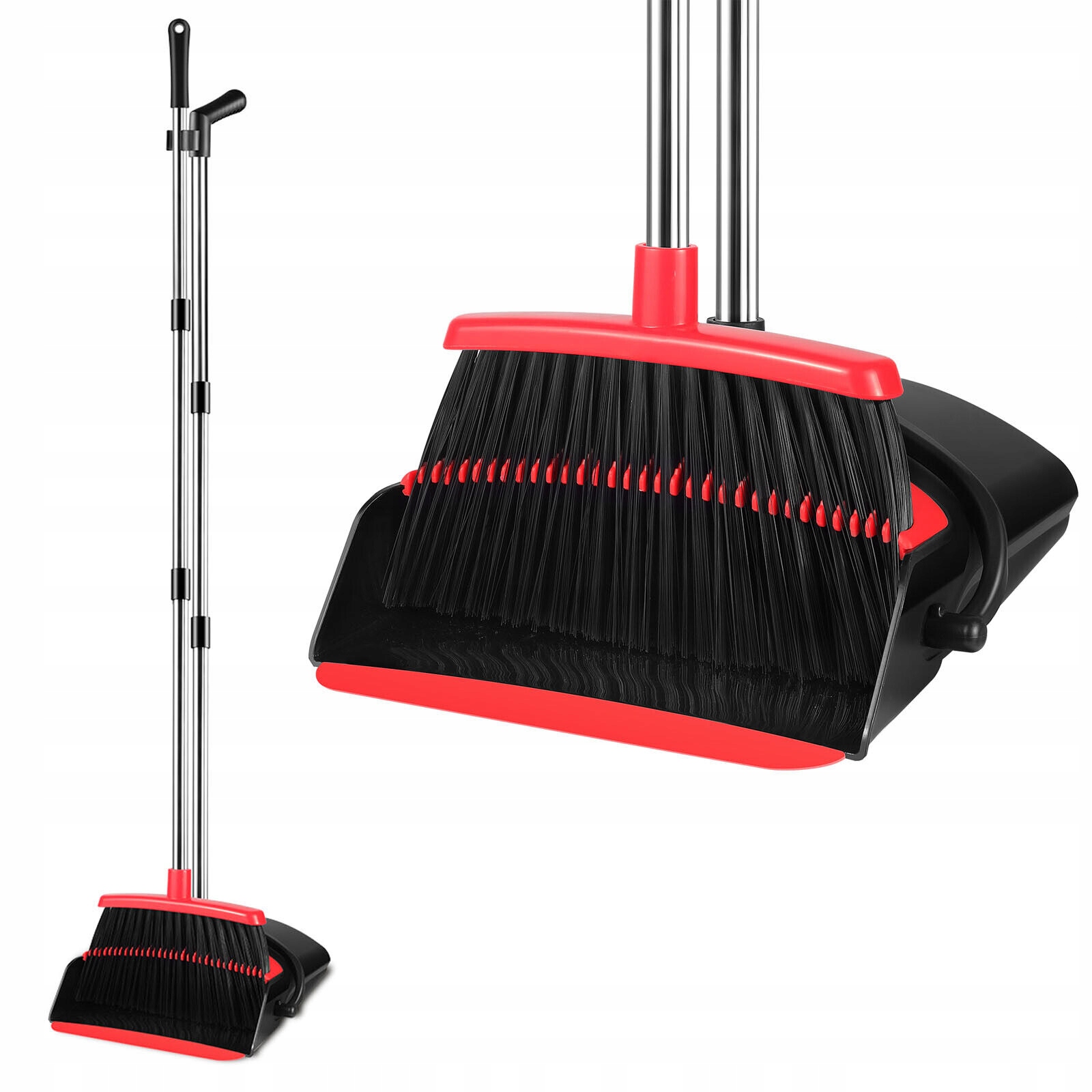 Levně Teleskopická Kartáčová Metla Smetáček Na Tyči S Lopatkou Na Úklid