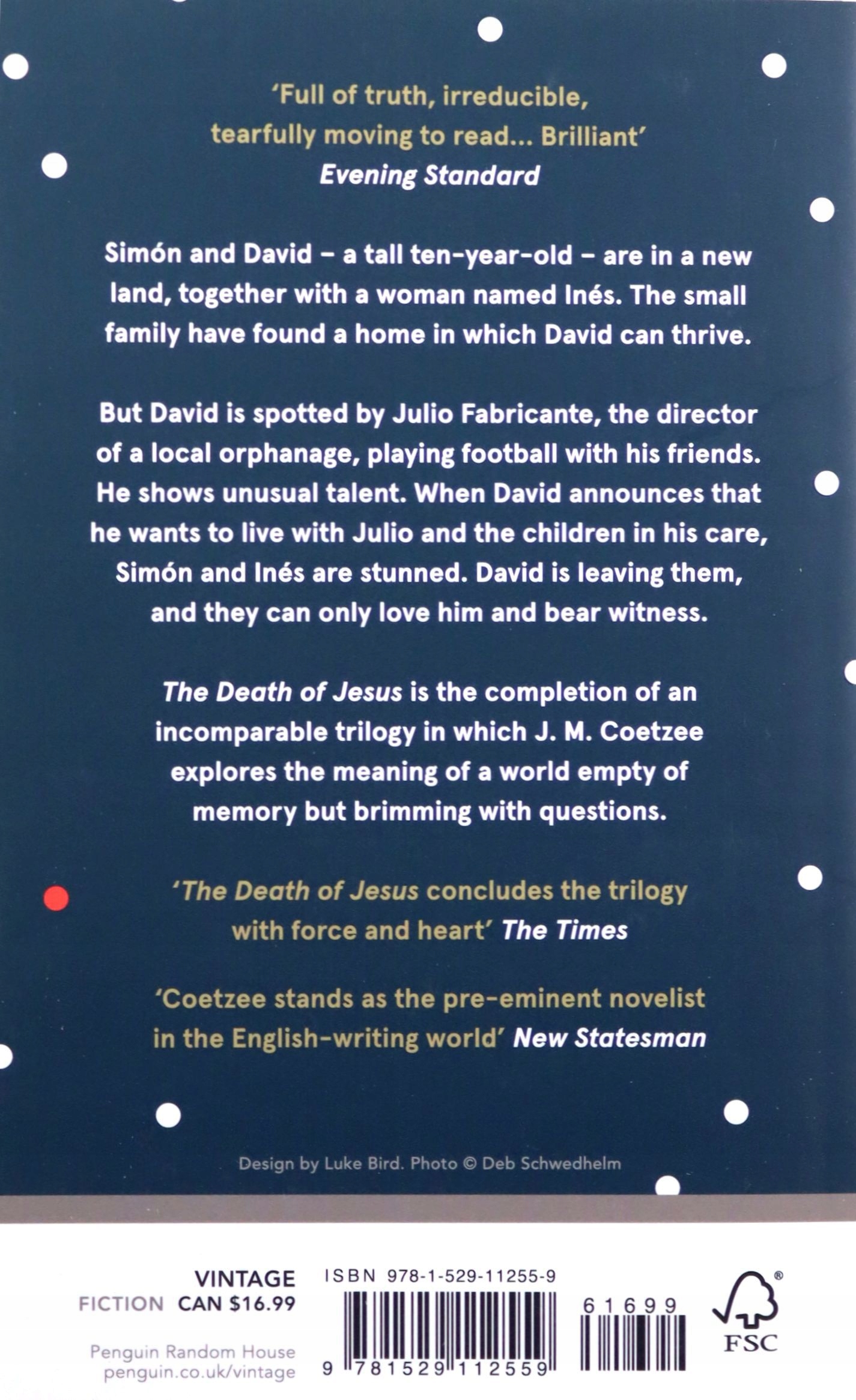 THE DEATH OF JESUS - J.M. Coetzee (KSIĄŻKA) Stan opakowania oryginalne