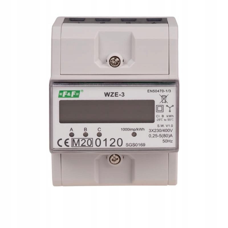 Elektroměr 3 fázový 80A 230V MID WZE-3