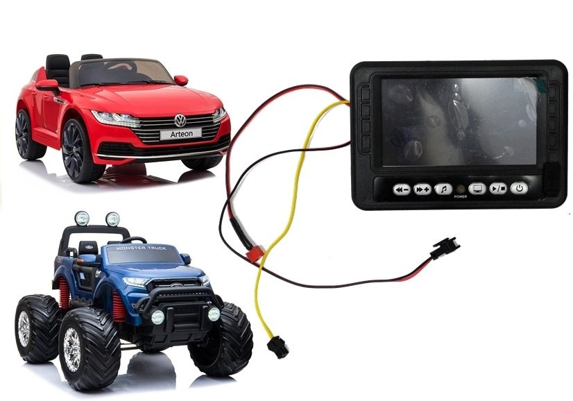 Dla dzieci panel muzyczny LCD MP4 do autka Ford Ranger zestaw 1 szt