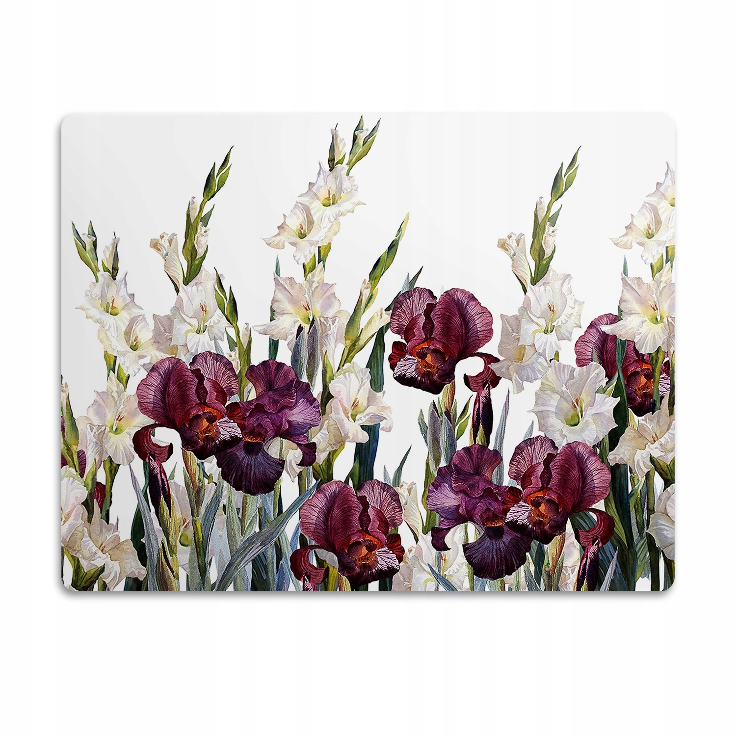 Levně Podložka pro kočky a psa pod misku Malvy zahrada 60x40 cm