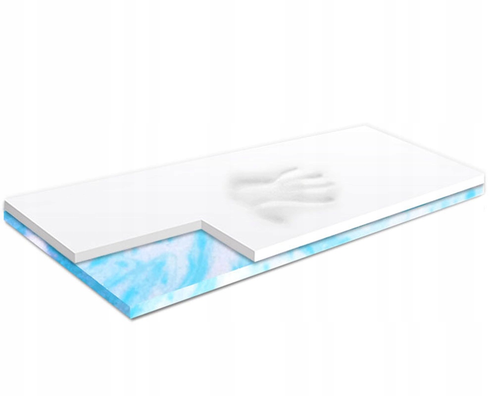 Podložka na matrac 80x160 mäkká visco pamäťová 6 cm, pamäť tvaru top H1