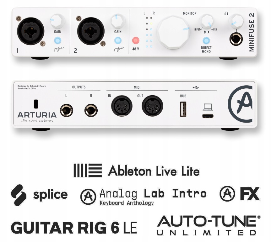 Arturia MiniFuse 2 Usb audio rozhraní balíček bezplatného softwaru