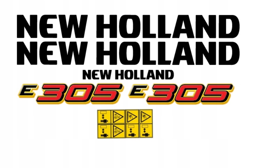 Samolepky polepy, nálepky New Holland E305