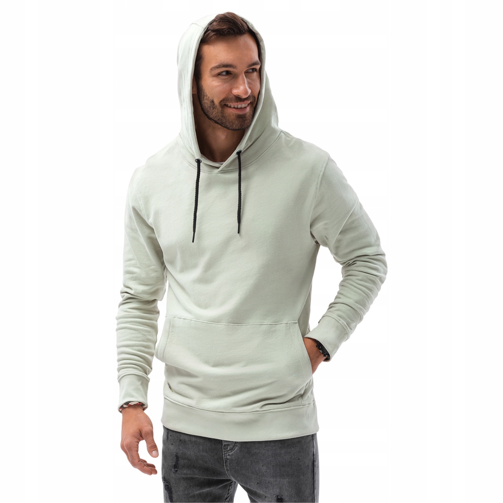 

Bluza męska z kapturem B1147 jasnomiętowa XXL
