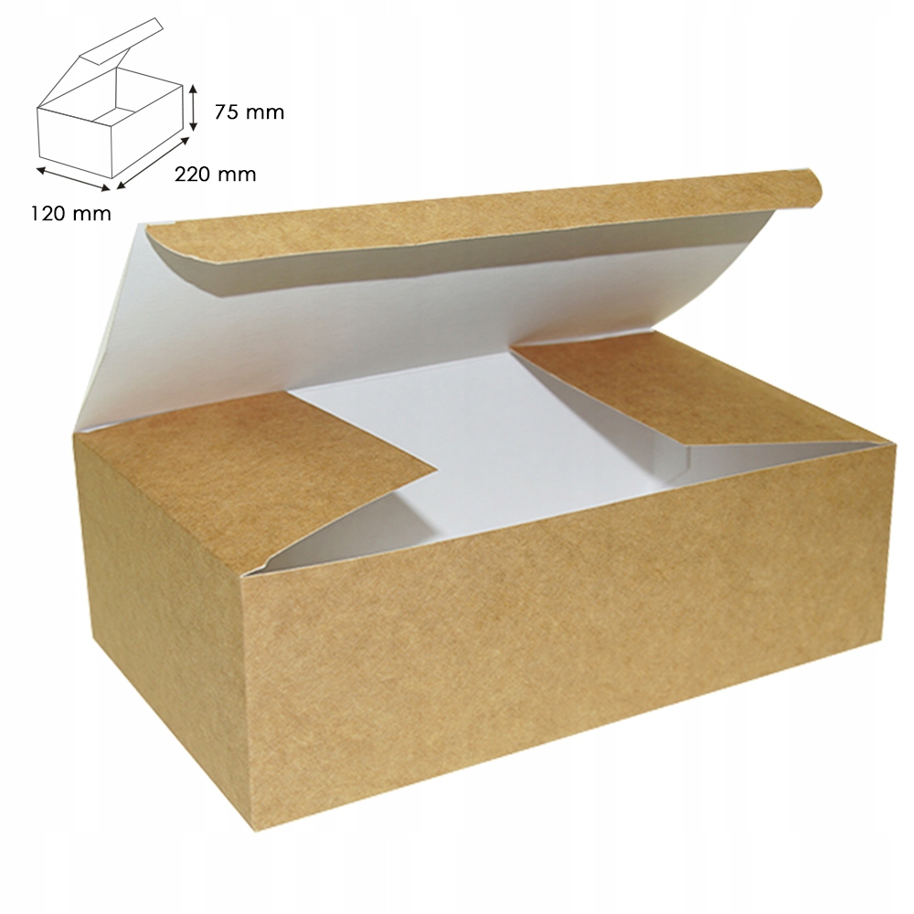 

Pudełka na kurczaka Eko duże 22x12x7,5 cm 25 szt