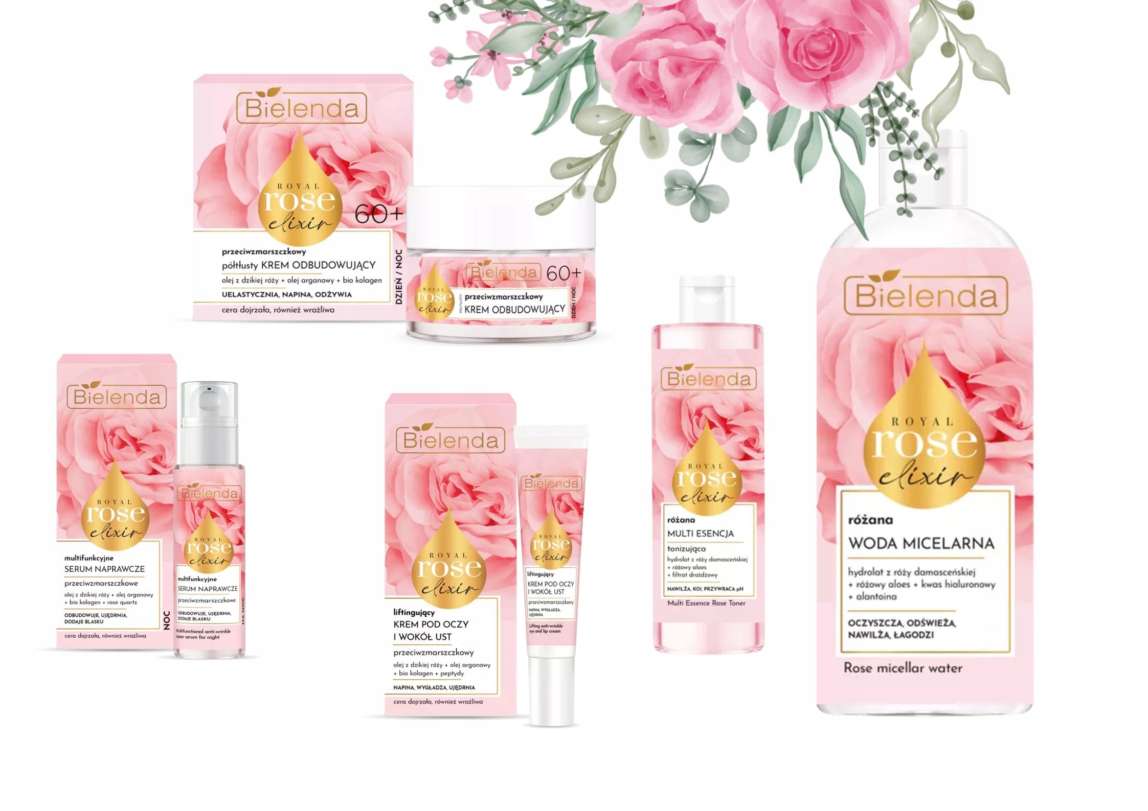 Bielenda Royal Rose Elixir 60+Dárková sada pro Maminku Premium