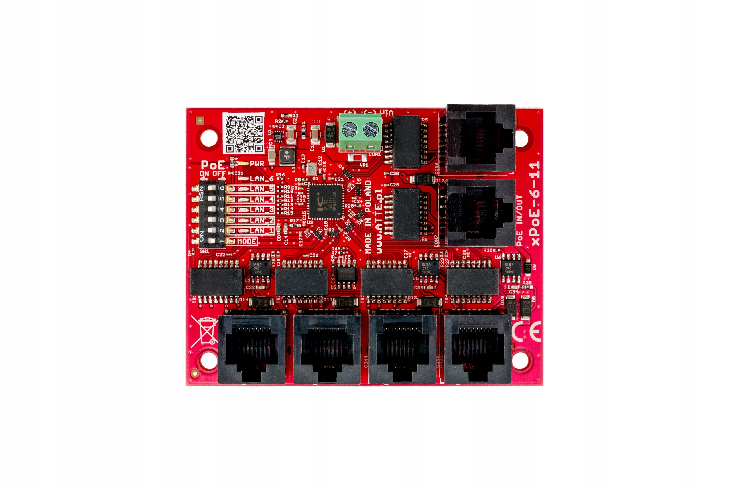 Prepínač xPoE-6-11-OF 6-portový Long Range Atte