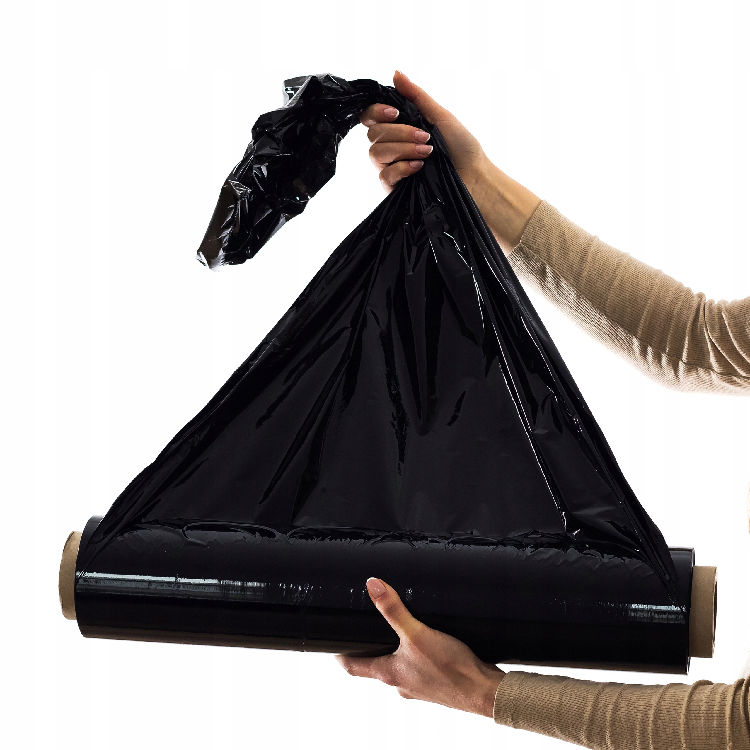 FOLIA STRETCH 1,5KG CZARNA STRECH STRECZ