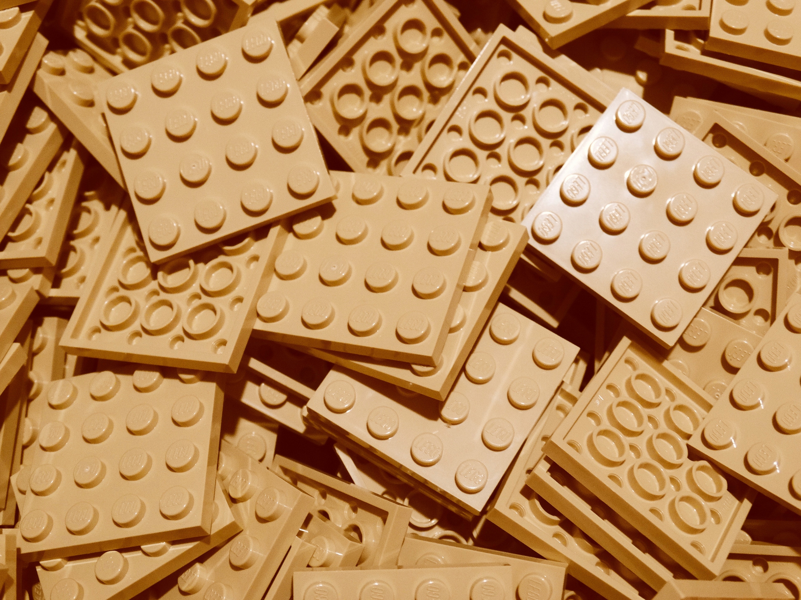 

Lego 3031 plate płytka 4x4 Tan 10 szt Nowe