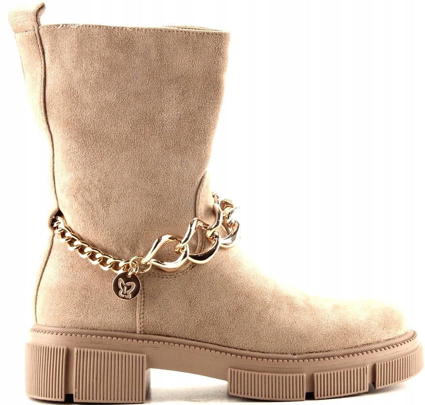 iBUTY Kotníkové Boty Workery S Řetězem Filippo 3990 40