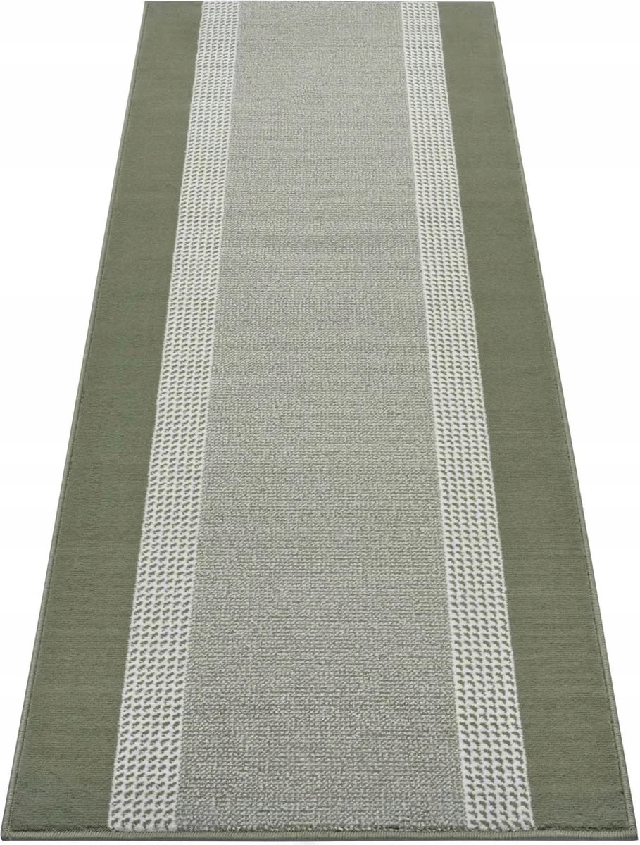 Behúň 80x250 cm, moderný vzor do predsiene chodby, zelený