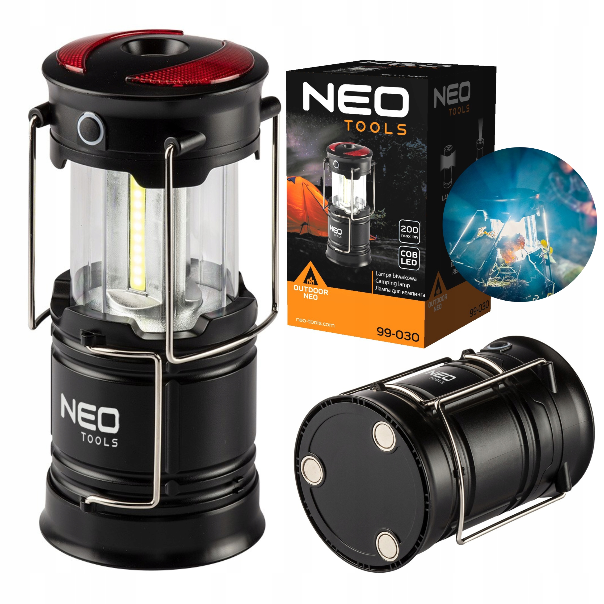 

Neo Lampka Turystyczna Namiot Led Lampa Biwakowa