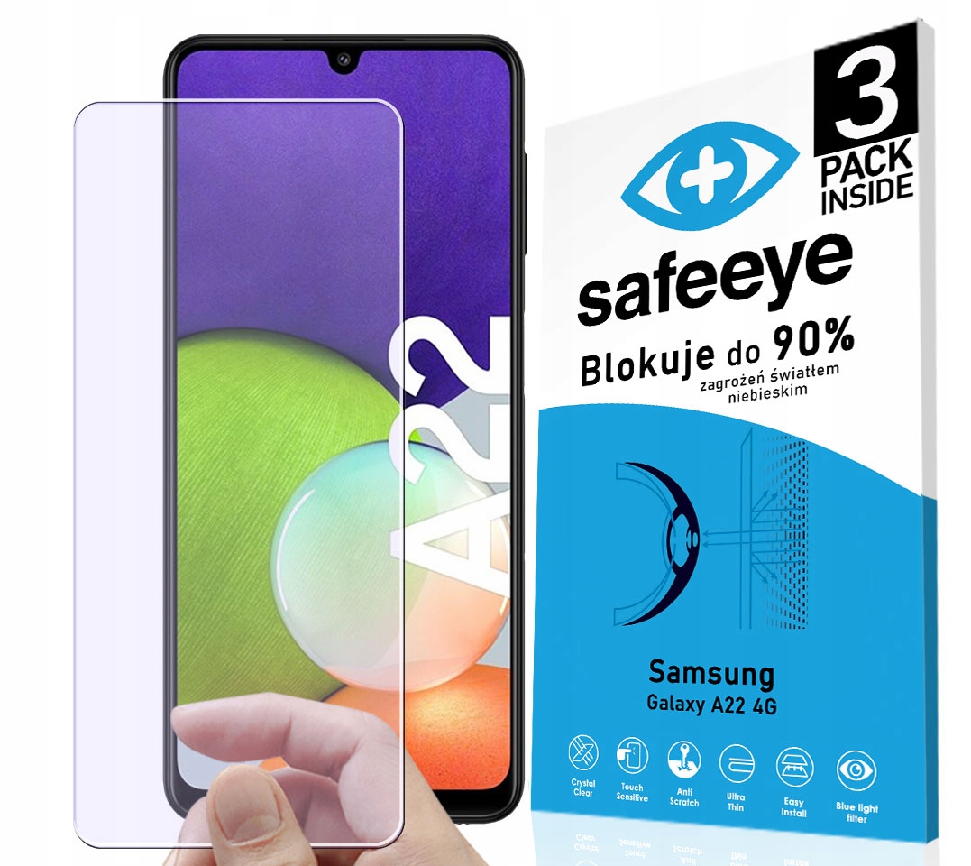 

3x Anti Blue Szkło Do Samsung Galaxy A22 4G
