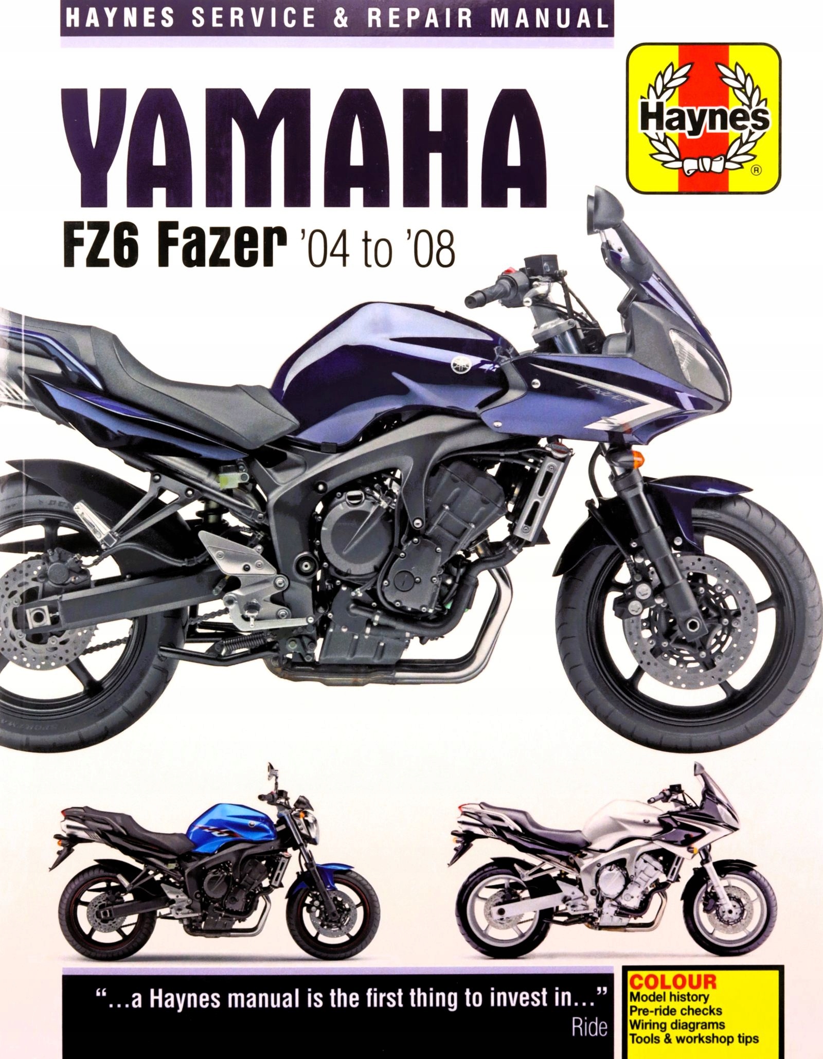 YAMAHA FZ 6 FAZER 04-08 (KSIĄŻKA)