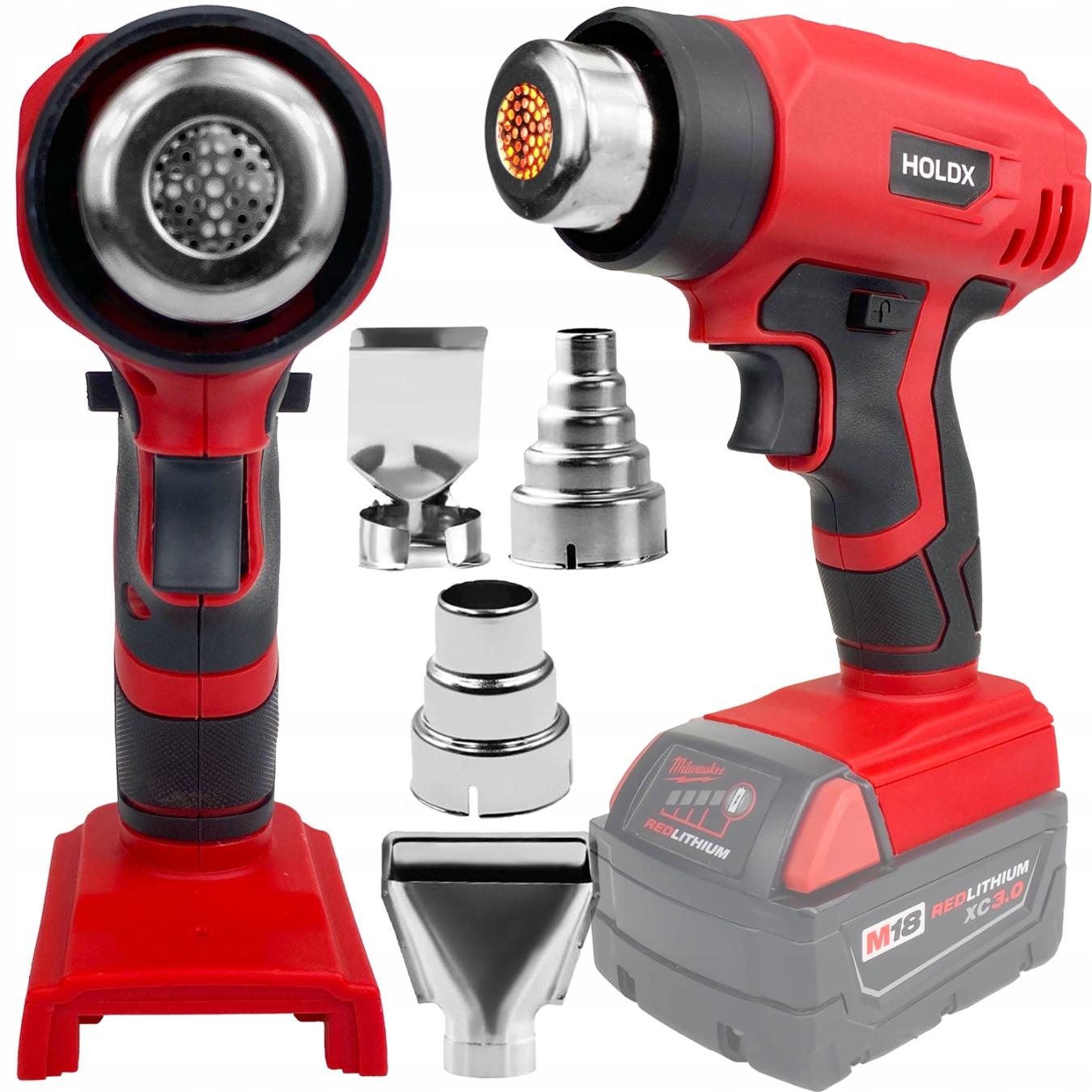 Horkovzdušná Pistole Holdx Na Baterie Milwaukee 18V