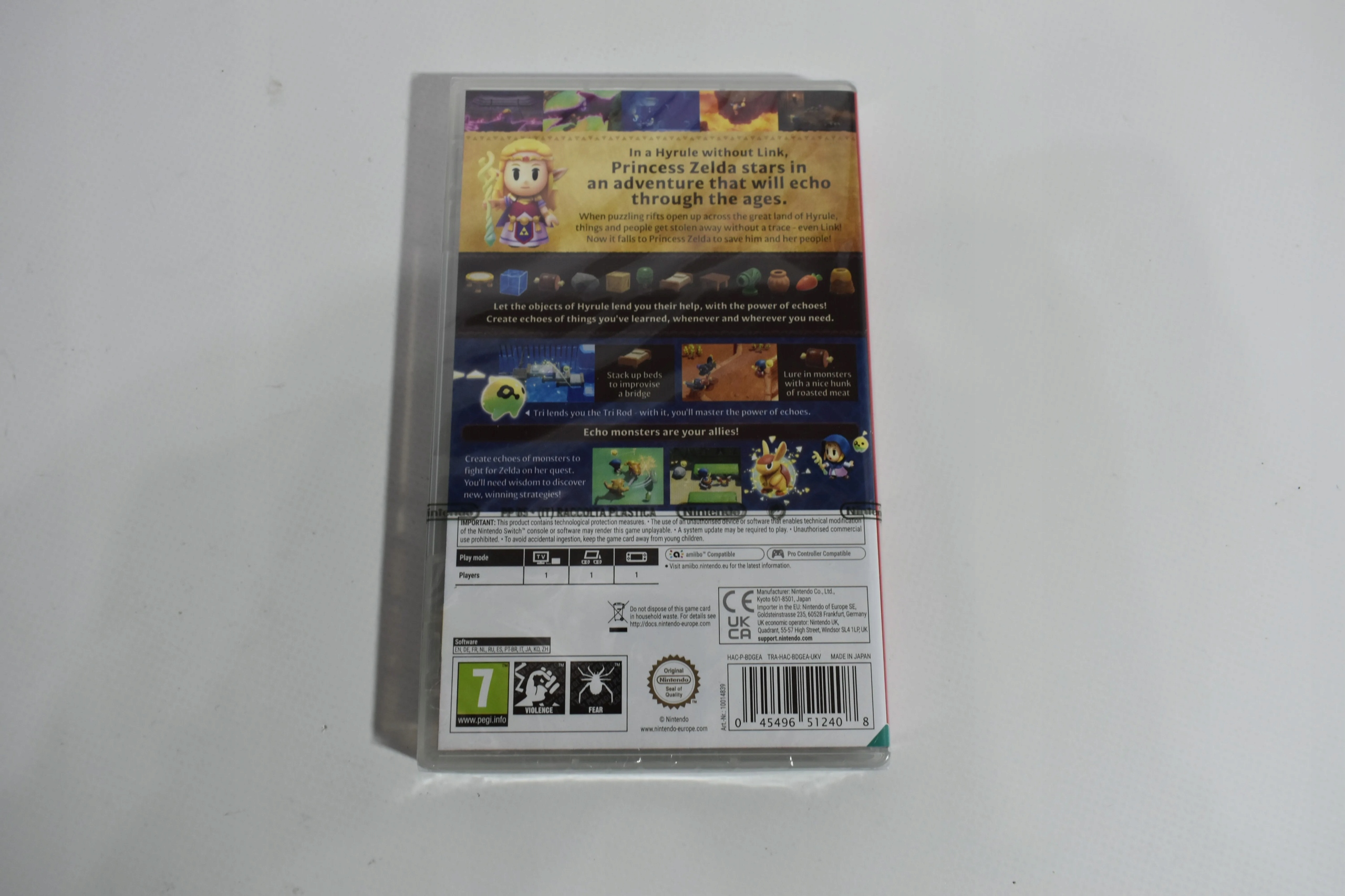 THE LEGEND OF ZELDA: ECHOES OF WISDOM SWITCH Minimalna liczba graczy 1