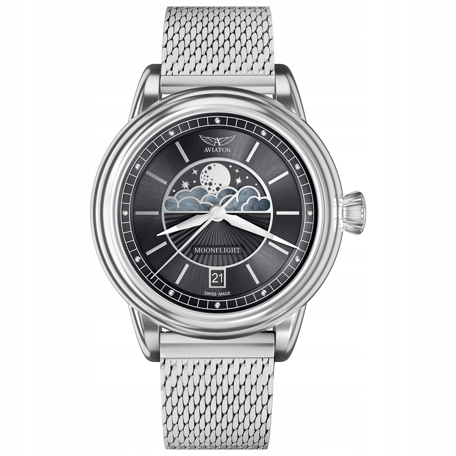 Dámské hodinky Aviator V.1.33.0.252.5 stříbrné