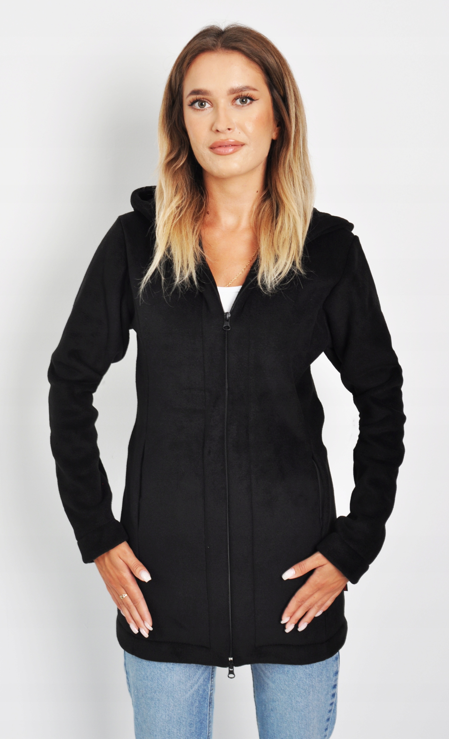 POLAR DAMSKI DŁUGI CIEPLUTKI - JAKOŚĆ!! 420g/m2 XL