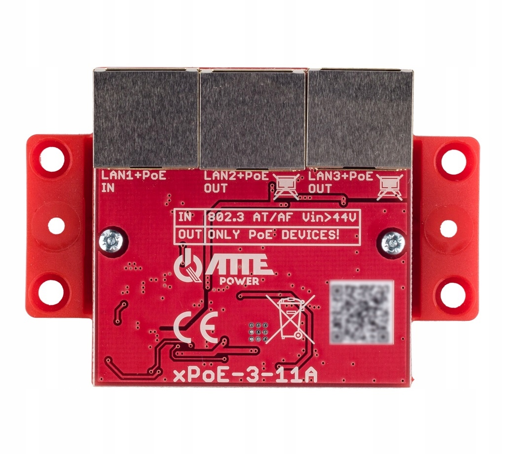 Switch PoE 3 portový 10/100Mbps, 40W extender