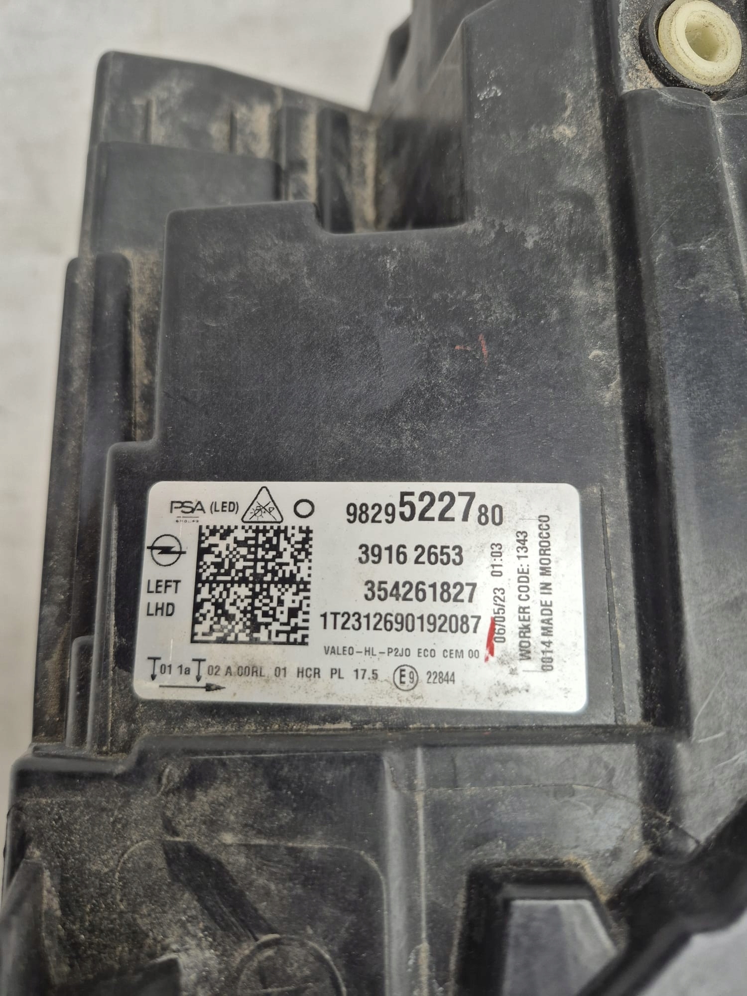 OPEL CORSA F 19- light left front front FULL LED 39162653 9829522780