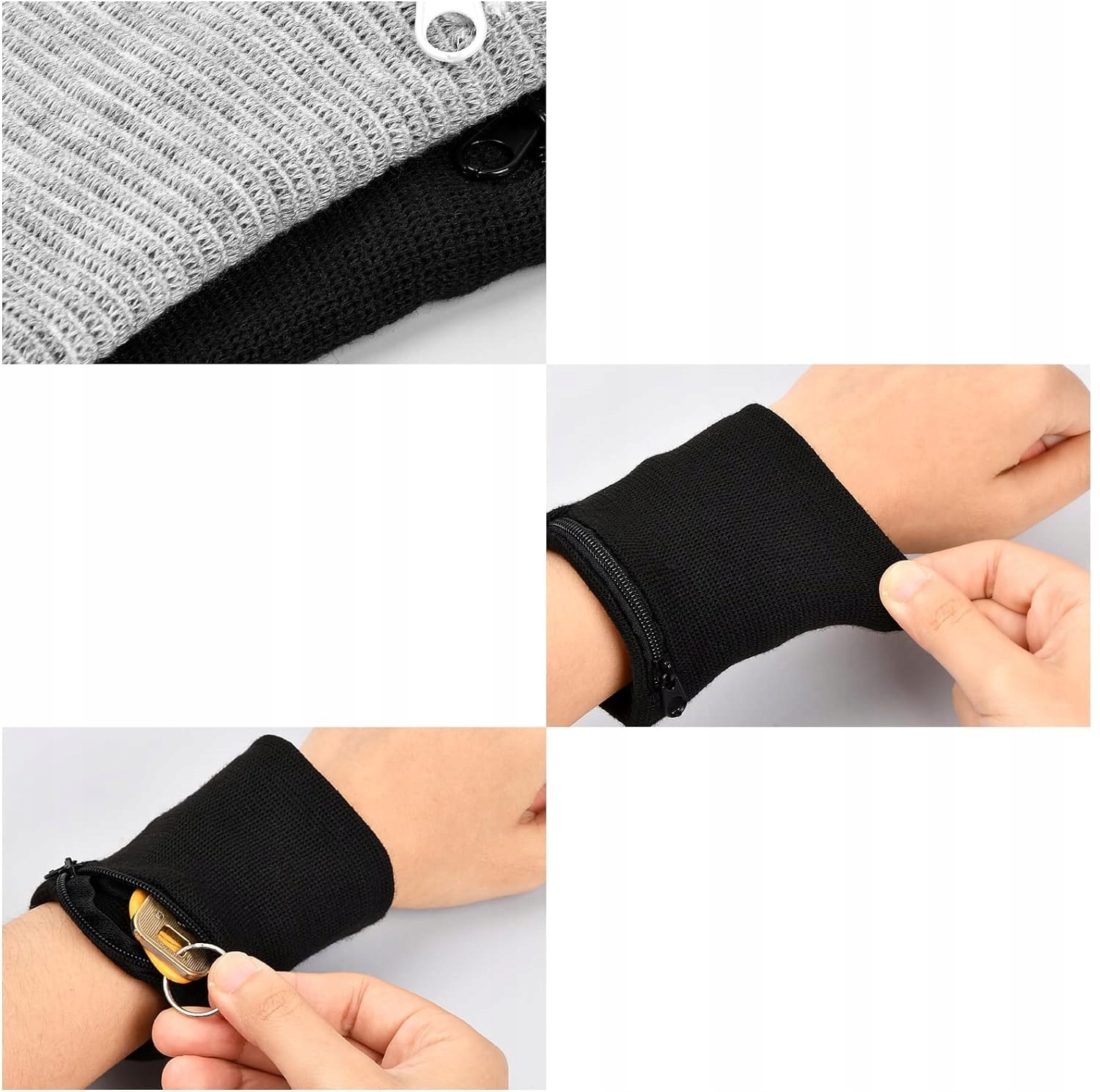 4X SPORTOWA OPASKA NA RĘKĘ NADGARSTEK Z KIESZONKĄ DO BIEGANIA SPORTU Kod producenta S3TC